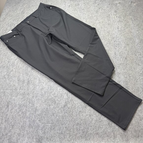 Greg Norman Golf Pants Men 38 x 30 Black Performance Straight Leg - Picture 1 of 16